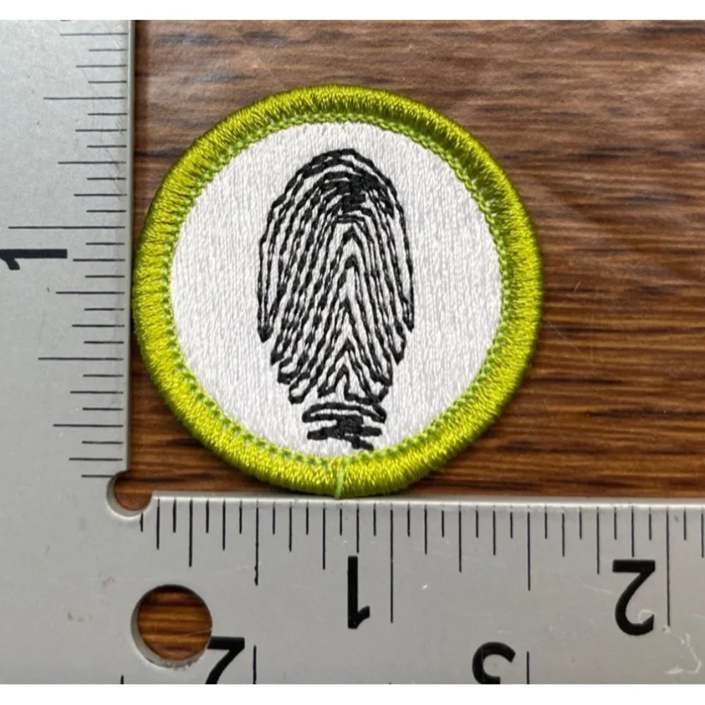 BSA Boy Scouts Fingerprinting Merit Badge Patch